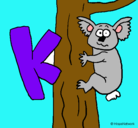 Dibujo Koala pintado por jass