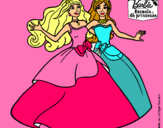 Dibujo Barbie y su amiga súper felices pintado por ana132543545