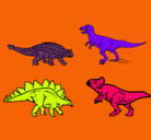 Dibujo Dinosaurios de tierra pintado por francia2352