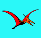 Dibujo Pterodáctilo pintado por veloptoron
