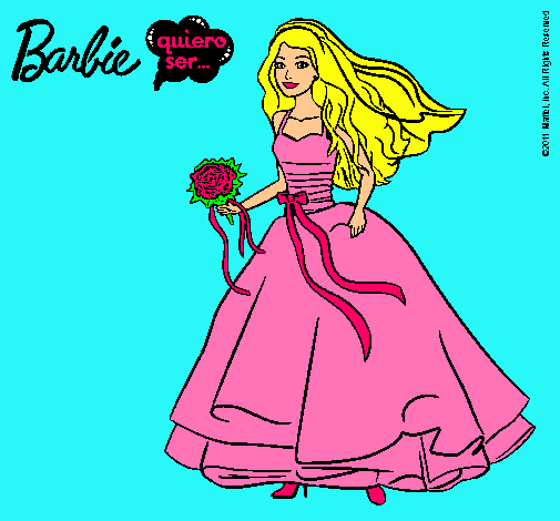 Barbie vestida de novia