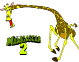 Dibujo Madagascar 2 Melman 2 pintado por mmeellmmaann