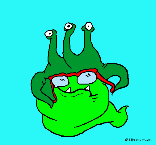 Extraterrestre con gafas