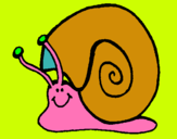 Dibujo Caracol  pintado por ceibo