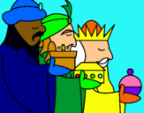 Dibujo Los Reyes Magos 3 pintado por aidualc21
