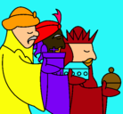 Dibujo Los Reyes Magos 3 pintado por gggggggggggg