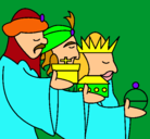 Dibujo Los Reyes Magos 3 pintado por harolandia