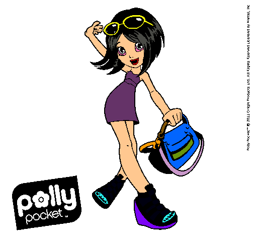 Dibujo Polly Pocket 12 pintado por discoteca