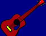 Dibujo Guitarra española II pintado por GUITARRA