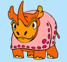 Dibujo Rinoceronte pintado por Joac