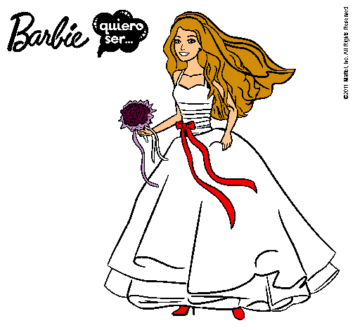 Barbie vestida de novia