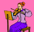 Dibujo Dama violinista pintado por zukaro
