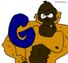 Dibujo Gorila pintado por lisneidy