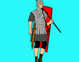 Dibujo Soldado romano pintado por lma123456