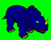 Dibujo Triceratops II pintado por vice