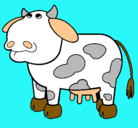Dibujo Vaca pensativa pintado por nikko