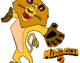 Dibujo Madagascar 2 Alex 2 pintado por dhdudi