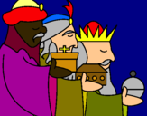 Dibujo Los Reyes Magos 3 pintado por Clawdeenwolf