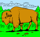 Dibujo Búfalo  pintado por frggggffda