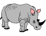 Dibujo Rinoceronte pintado por vfduyb