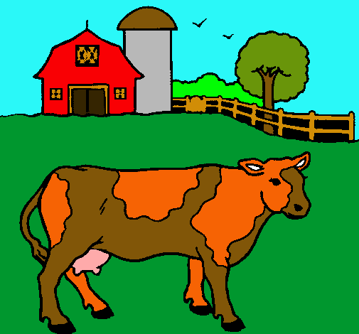 Vaca pasturando