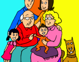 Dibujo Familia pintado por maide