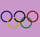 Dibujo Anillas de los juegos olimpícos pintado por rosalu