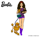 Dibujo Barbie con sus mascotas pintado por muiolp