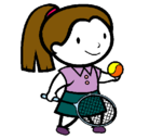 Dibujo Chica tenista pintado por nutripeza