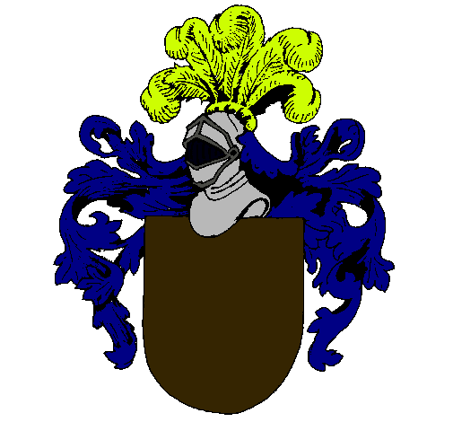 Escudo de armas y casco