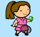 Dibujo Chica tenista pintado por bety2011