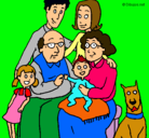 Dibujo Familia pintado por Darianys