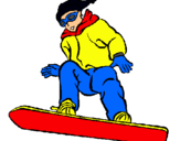 Dibujo Snowboard pintado por gabriel10