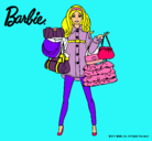 Dibujo Barbie de compras pintado por lisa  