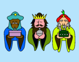 Dibujo Los Reyes Magos 4 pintado por Zolecita
