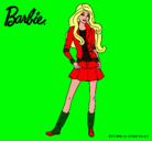 Dibujo Barbie juvenil pintado por jany