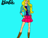 Dibujo Barbie juvenil pintado por cece