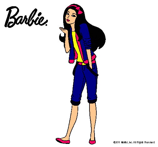 Barbie con look casual