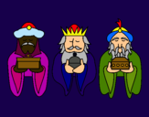 Dibujo Los Reyes Magos 4 pintado por Clawdeenwolf