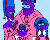 Dibujo Familia de monstruos pintado por evitaaaaa