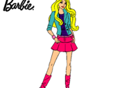 Dibujo Barbie juvenil pintado por lojio