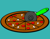 Dibujo Pizza pintado por prost