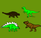 Dibujo Dinosaurios de tierra pintado por jerosaurios