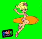 Dibujo Polly Pocket 3 pintado por caleta