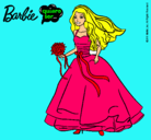 Dibujo Barbie vestida de novia pintado por mnjnkkm