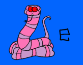 Dibujo Serpiente pintado por andrtaya