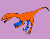 Dibujo Velociraptor II pintado por ponchito