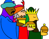 Dibujo Los Reyes Magos 3 pintado por catica