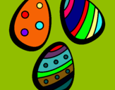 Dibujo Huevos de pascua IV pintado por eaaa3