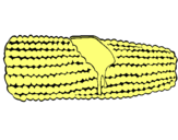 Dibujo Mazorca de maíz pintado por LUCALIENIGEN